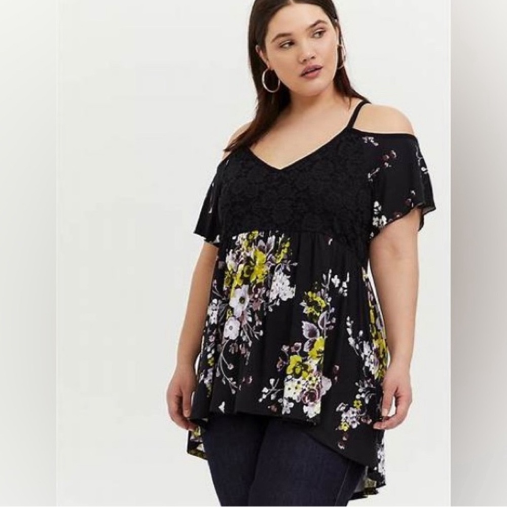Off shoulder babydoll top